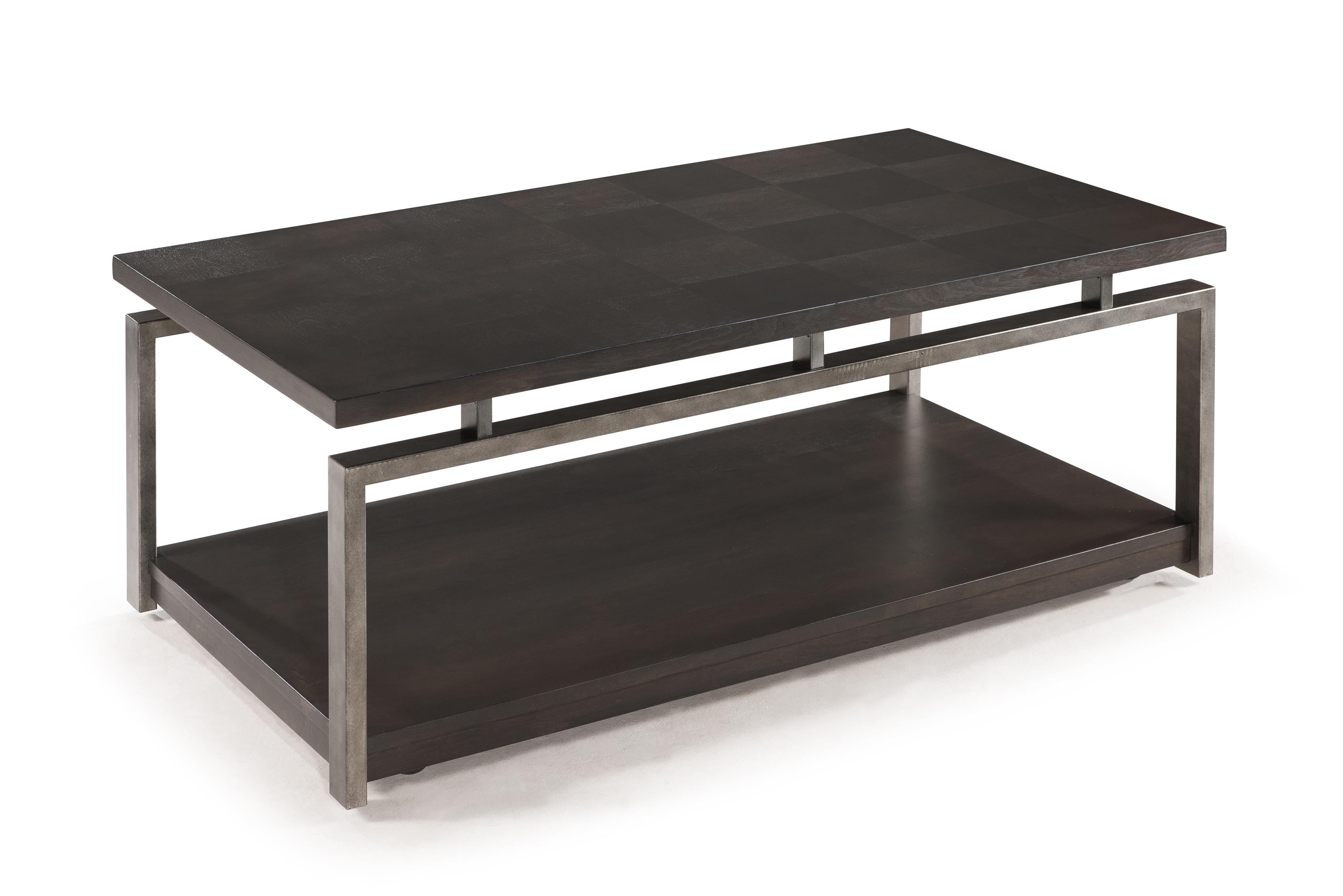 Magnussen Home Alton Contemporary Rectangular Cocktail Table with